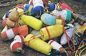 Styrofoam buoys