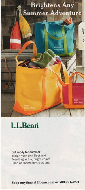 L.L. Bean catalogue cover